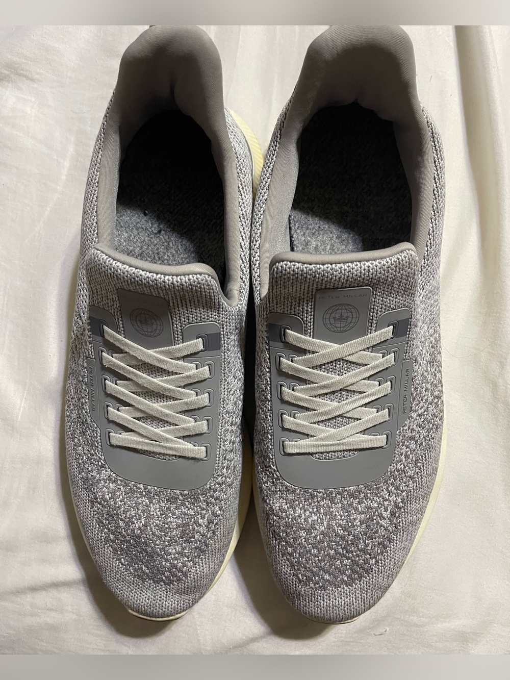 Peter Millar Hyperlight Apollo Sneaker Moon Grey Size 12.5